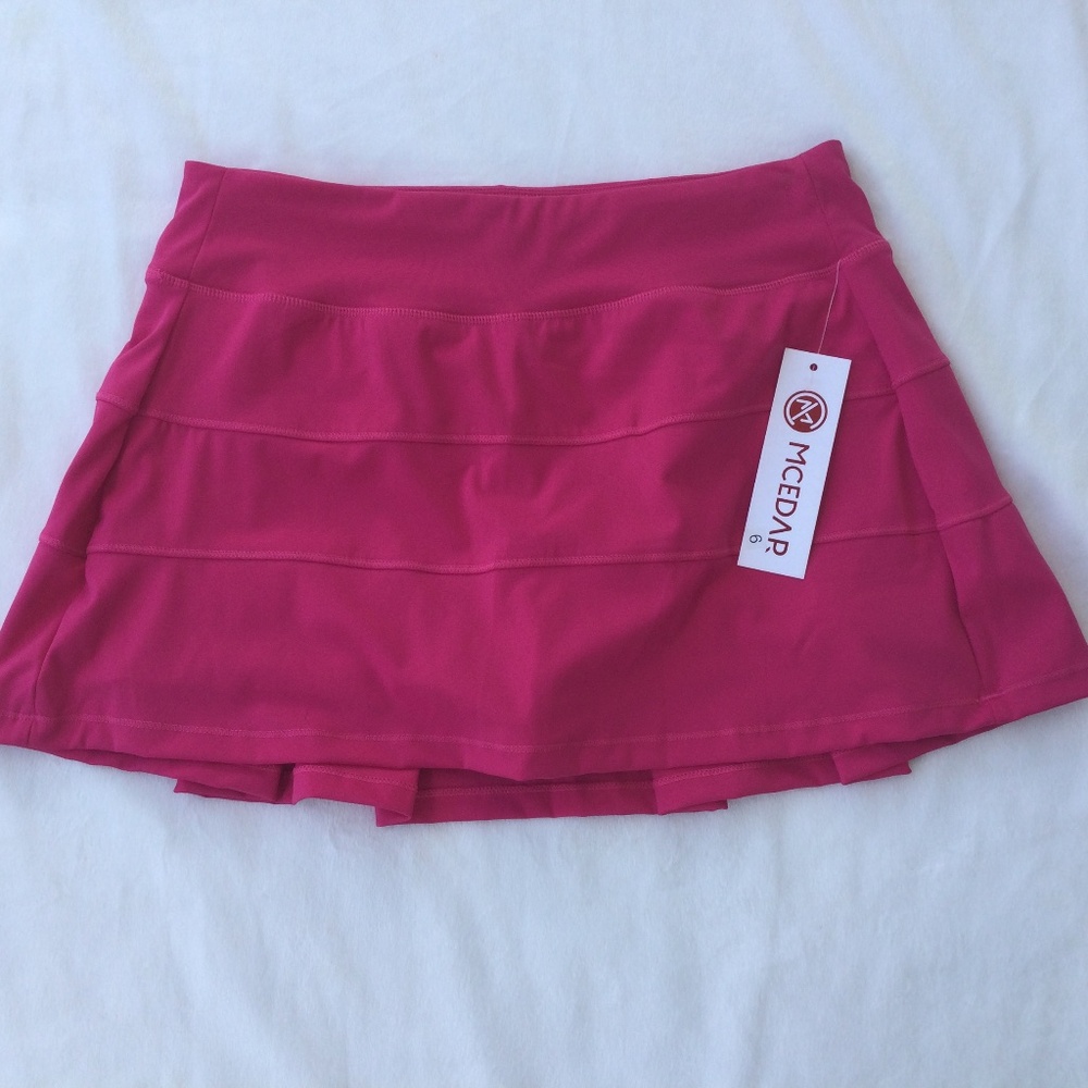 Mcedar Hot Pink Golf Active Wear Skirt, size medium